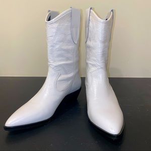 Rebecca Minkoff Kaiegan Cowboy Boots White NIB 5